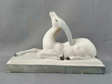 Belle CERAMIQUE ART DECO ANTILOPE  EMAIL CRISPE LEMANCEAU ?