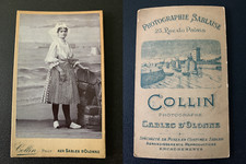 Collin aux Sables d&#039;Olonne, women with white hooves vintage albumen print C