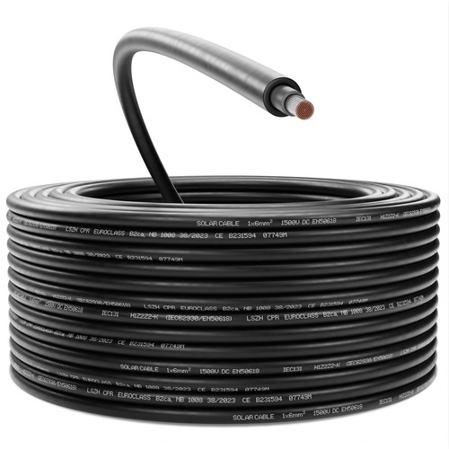 25m câble solaire 6mm - 25m, 6mm²