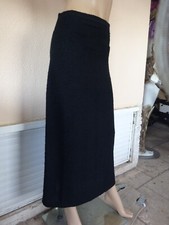 JUPE LONGUE NOIRE BOUCLETTE  T