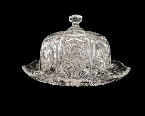 Ancien couvre fromage verre - couvre-fromage, en