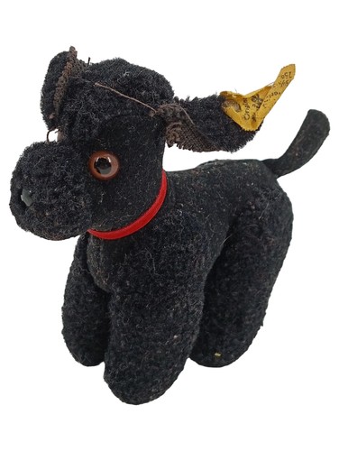 Steiff peluche chien noir - chien,