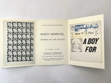 Andy Warhol - Works of the Sixties 1992 Zurich Invitation Galerie Bischofberger