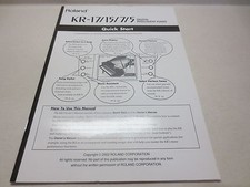 Roland Kr-17 / 15 / 7 / 5