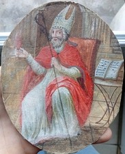 Tableau Ancien Saint Évêque
