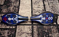 Two Wheel Waveboard Skateboard - Blue/Black - Pre-Owned