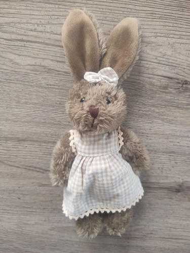 Peluche lapin marron style