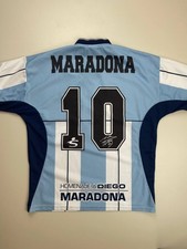 2001 Argentina Fila a Diego Maradona Tribute Shirt #10 Testimonial Jersey