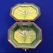 Vintage Anton Pieck Decoupage Octagonal Wood Purse