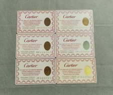 CARTIER Lot No. 6 Pcs International Guarantee Blank Scarf Shawls Scarves Shawls