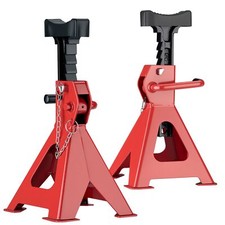 Wiltec Set 2 Chandelles de levage 6T 9kg Hauteur 390-603 mm Cric Auto Garage