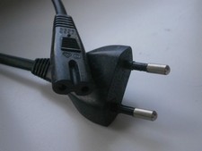 cable cordon secteur alimentation TV Radio HIFI Multimedia 2 Poles  175 cm