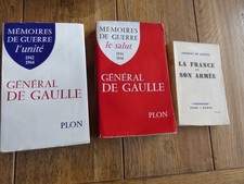 Lot 3 livres C. DE GAULLE