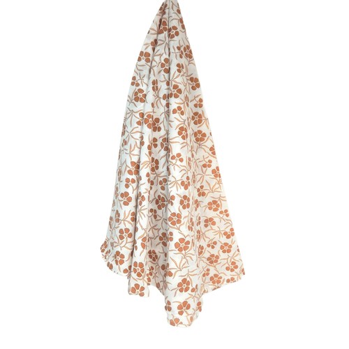 Nappe ronde decor fleuri - nappe,
