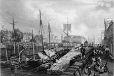 NANTES : Les QUAIS vu de l'ILE