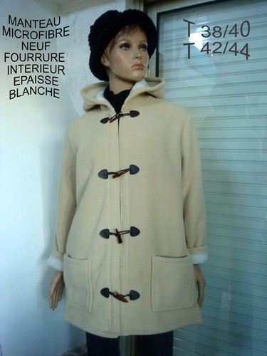 Manteau capuche daim - manteau, a