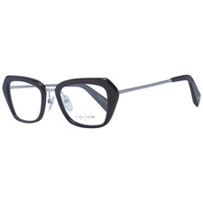 Yohji Yamamoto Lunettes Femmes Noir Rectangulaire Monture Entière Métal YY1005