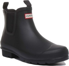 Bottes Chelsea Unisex Hunter Original Junior En Noir Taille UK 1-13