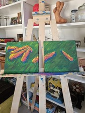 2 Tableaux acrylique Sur Toile