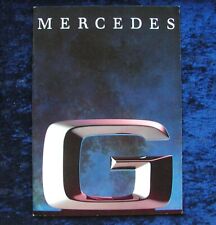1991 Mercedes G-Class 250 GD, 300 GD, 230 GE, 300 GE Brochure