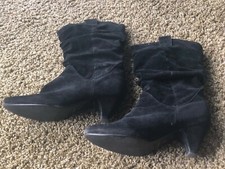 Forever scrunched black boots
