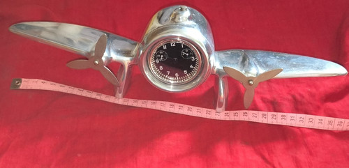 Pendule vintage forme avion - pendule, 2