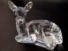 Antique Deer Figurine Figurine in Crystal De Sèvre.