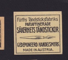 Antique Match Tag Austria BN152548 Pen Holder