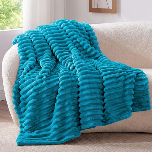 Plaid polaire bleu - polaire,