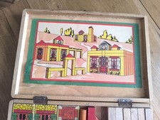 Old wooden construction set Constructions Garnier France retro 