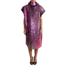 Robe DOLCE & GABBANA Imprimé Léopard Rose En Polyester Midi IT40/US6/S 3530usd