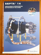 2001 SNECMA DOCUMENT SATELLITE ENGINE PROPULSION SEPTA 14 SOLAR PANELS