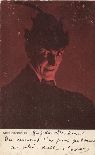Carte postale diable - carte,