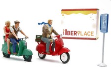 Ensemble motocyclistes échelle G Iberplace 1:22,5