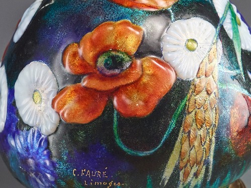 Vase camille fauré - emaux,