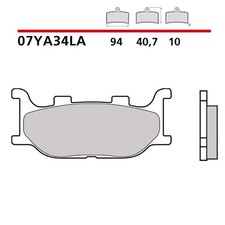 KIT DE PLAQUETTES DE FREIN AVANT BREMBO POUR YAMAHA SR 125 97-01-COD. 07YA34LA