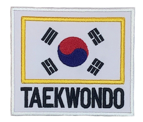 Ecusson taekwondo - de, (3,5")