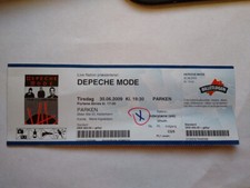 Depeche Mode Ticket Stub June 30 2009 Parken Copenhagen Denmark