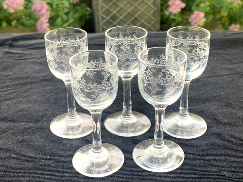 Anciens verres cristal - 5,