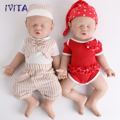 Ivita sleeping boy girl - 17"sleeping,