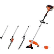 Multifonction thermique 4 en 1 : tronçonneuse - débroussailleuse - taille-haies 