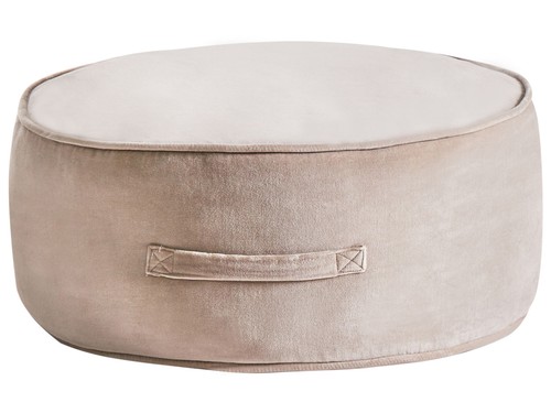 Pouf rond moderne velours - rond, en