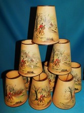 9 x ANCIEN ABAT JOUR DE LAMPE