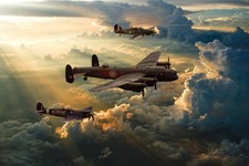 BBMF , Lancaster,  Spitfire,  Hurricane,  canvas various sizes free delivery 