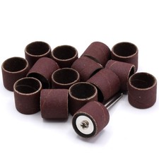 15x Ponçage+1x Mandrin Ø13mm pour Dremel Proxxon Accessoire Taille de Grain 320