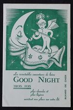 Buvard GOOD NIGHT vert couverture laine blotter 3