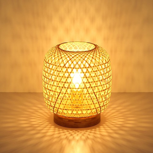 Lampe table bambou naturel - de,