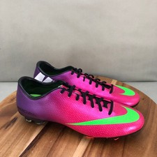 Nike Mercurial Victory IV FG Soccer Cleats Pink Purple Green Mens Size 11