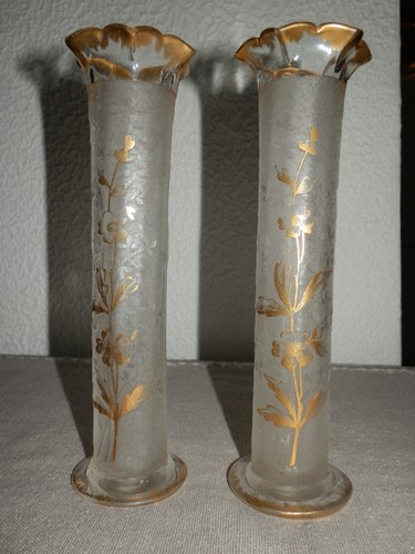 Paire vases soliflores - vases,