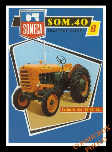 Carte postale pub tracteur